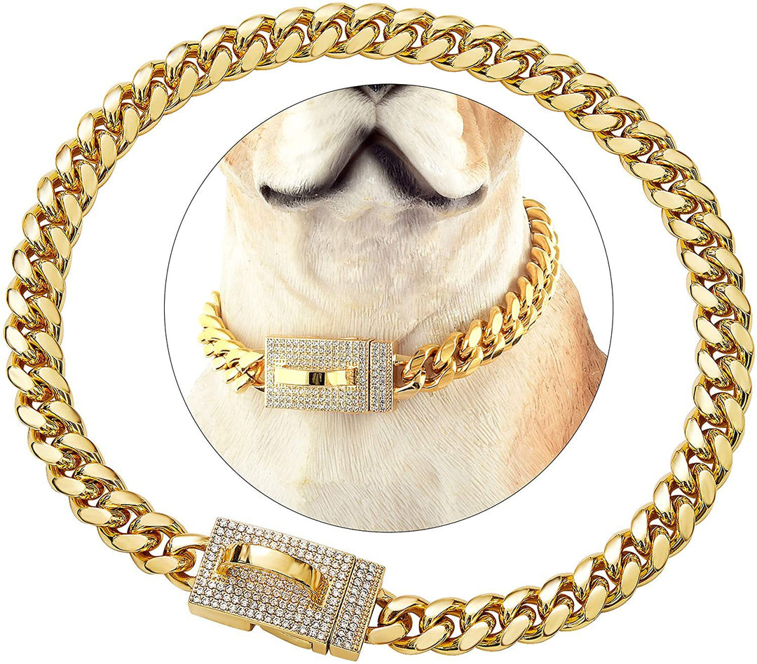 10mm chain collar and decorative clasp