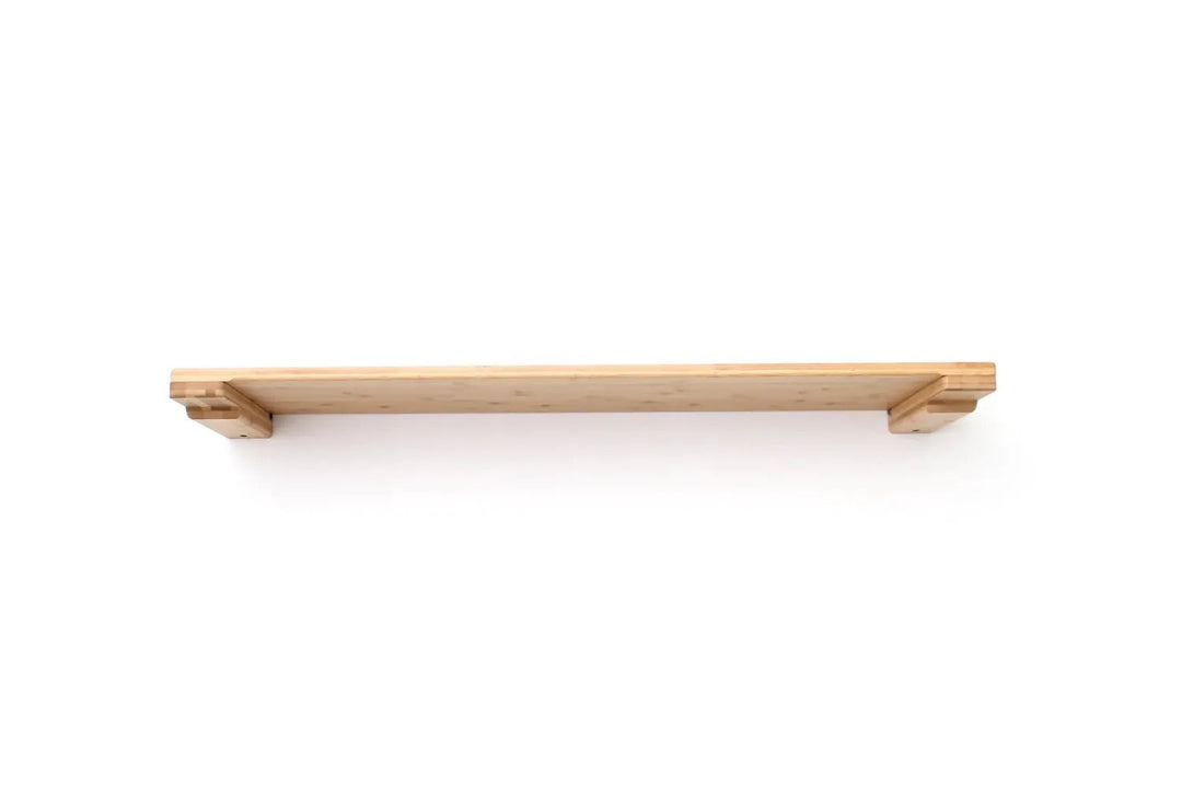 Wall Mounted Cat Shelf by Catastrophic Creations, natural bamboo wood cat perch