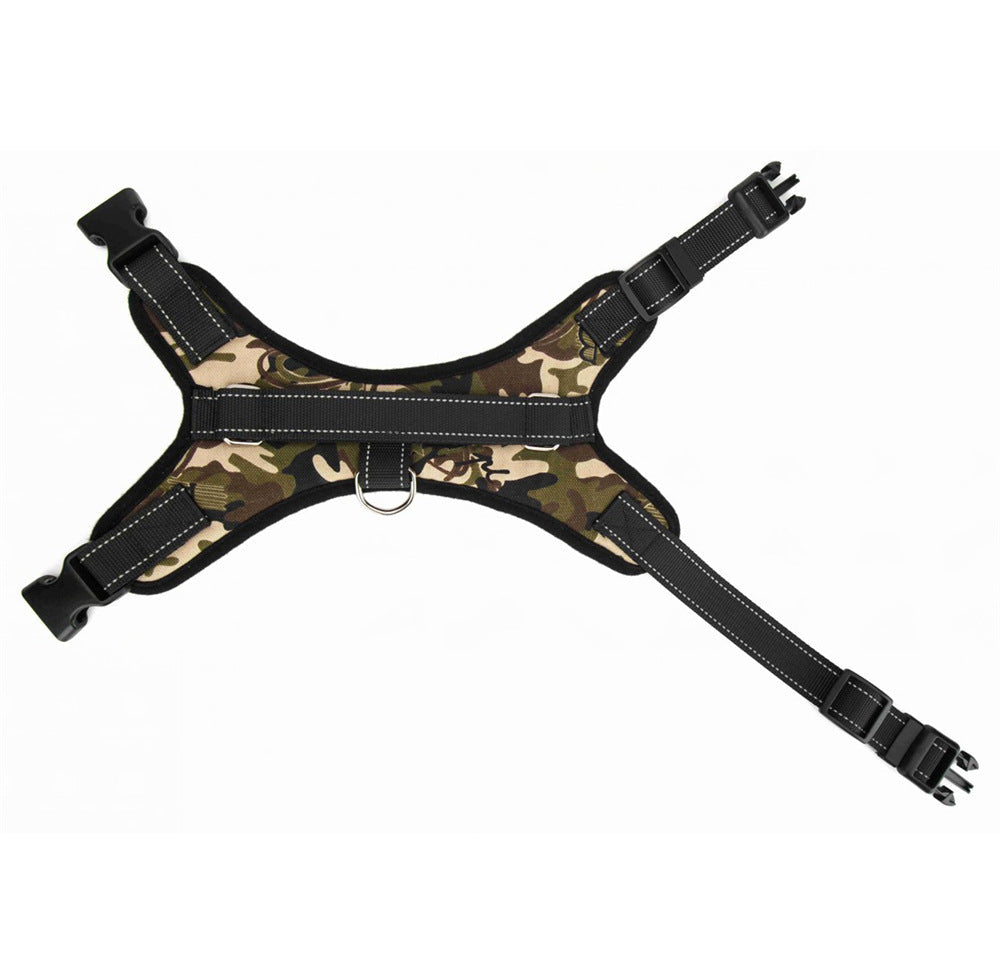 Harness laid flat showing adjustable straps
