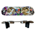Load image into Gallery viewer, Villains in 3D Skateboard Elevated Dog Bowl Stand with 2 Stainless Steel Bowls
