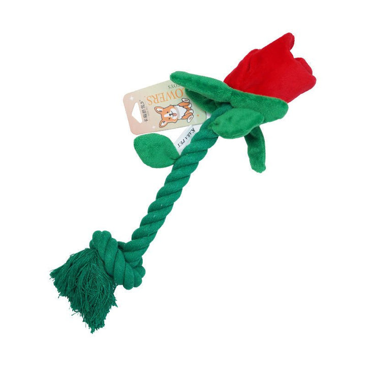 Rose Flower Rope Tug Dog Toy – photo 5
