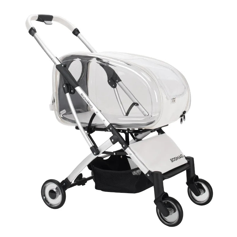 BOSIMAO Foldable Pet Stroller with Detachable Carrier – photo 5