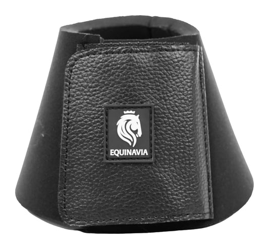 Equinavia Toki Bell Boots for Horses | Neoprene Overreach Boots - Black - L - from For Animals, With Love