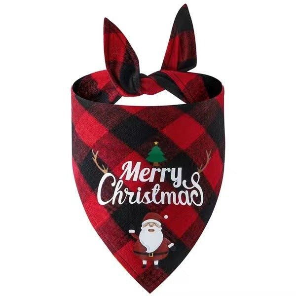 Christmas Plaid Dog &amp; Cat Bandana – photo 8