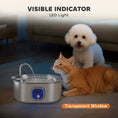 Bild in Galerie-Betrachter laden, Stainless steel cat water fountain with filters and ultra-quiet pump for cats, dogs and multi-pet homes
