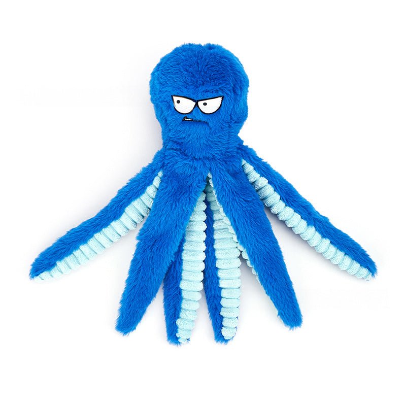 Plush Octopus Squeaky Dog Toy – photo 2