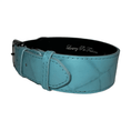 Load image into Gallery viewer, The Tiffany Collection Turquoise Embossed Croc Leather Collar by Allysa Payne Beverly Hills
