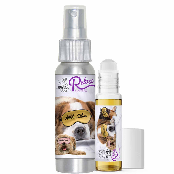 Relax Dog Aromatherapy, 3 Cute Puppies Label