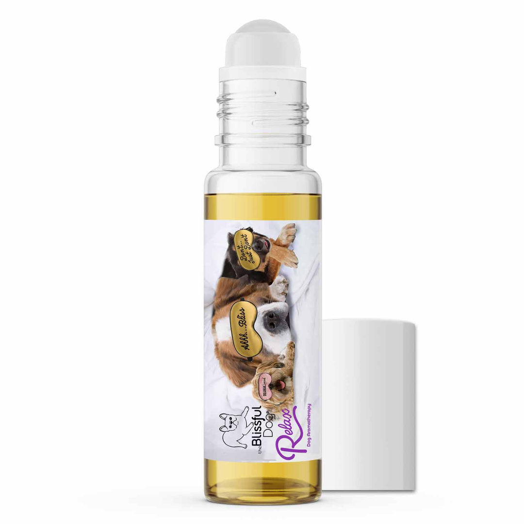 Relax Dog Aromatherapy, 3 Cute Puppies Label, view 3