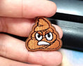 Charger l'image dans la visionneuse de la galerie, Mini Stinky Poop Morale Patch 1X1 Inch High Embroidered Hook Fastener by kiloninerpets
