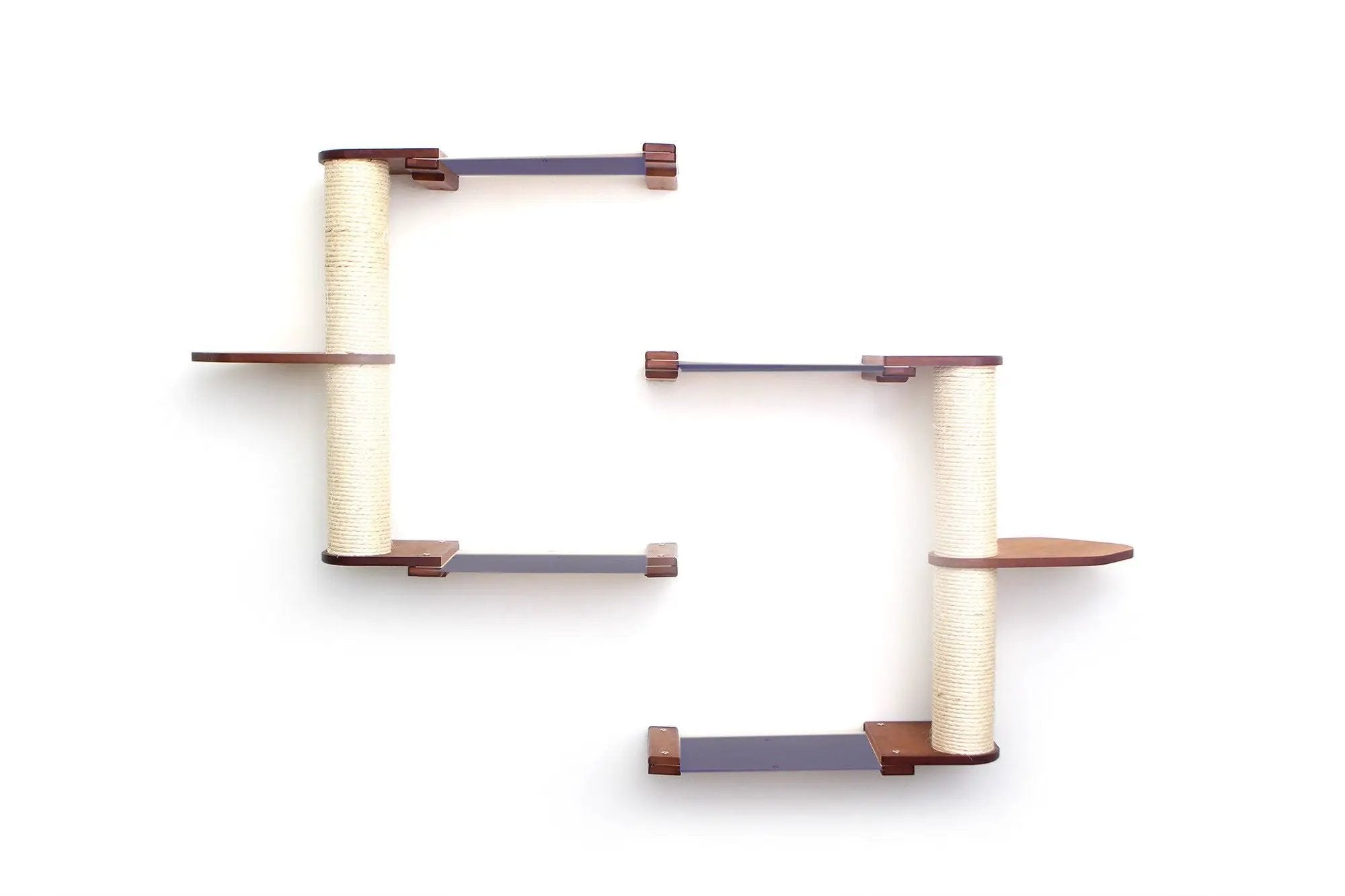 The Catacombs Cat Tree Scratching Post System by Catastrophic Creations; multi-level cat condo with sisal posts.