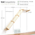 Carica l'immagine nel visualizzatore della galleria, Slanted Cat Scratcher for Wall by Catastrophic Creations - 3-Tier with sisal rope posts
