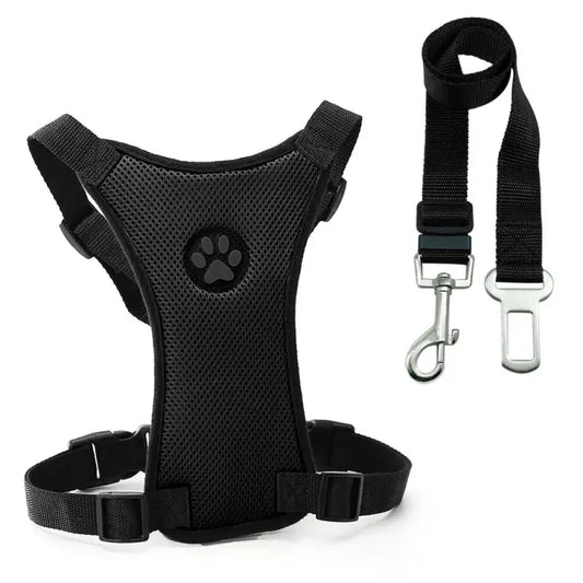 Dog Supplies Breathable Mesh Chest Strap Car Safety Harness Vest by For Animals, With Love