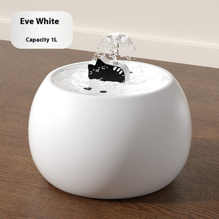 Eve White ceramic fountain labeled 1 L