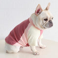 Carica l'immagine nel visualizzatore della galleria, Pug & Frenchie Color-Block Tank by SOCKPET; pink and cream color-block dog costume.

