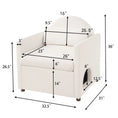 Load image into Gallery viewer, Beige Pet Friendly Accent Chair with Hidden Pet Nook, fabric upholstery.
