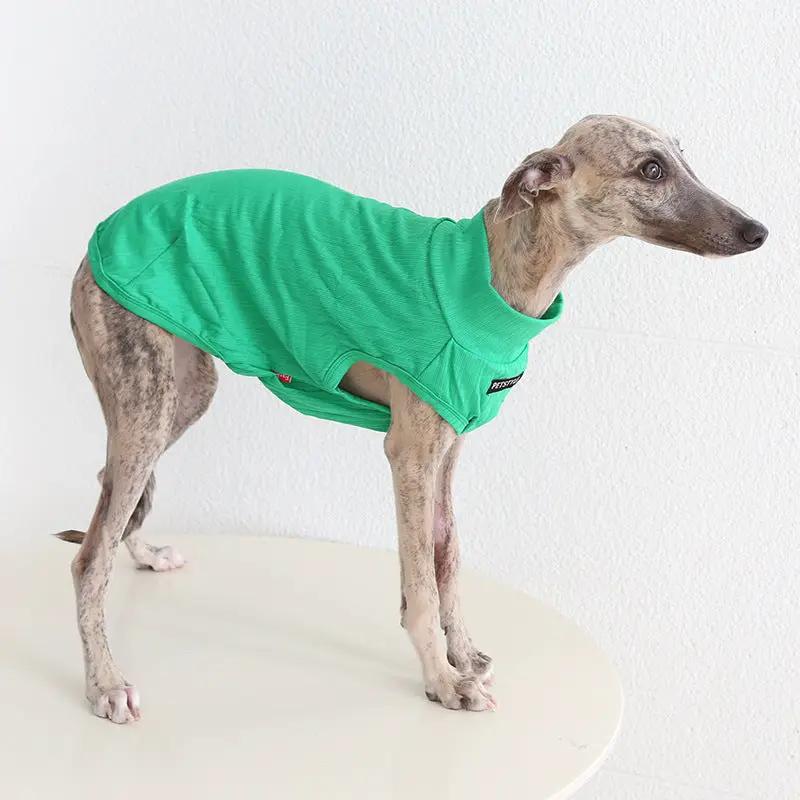 Whippet & Greyhound Spring Vest for dogs by SOCKPET, green