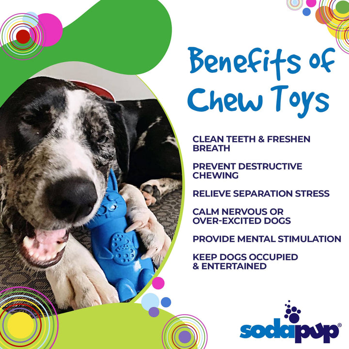 SodaPup Bunny eChew nylon dog chew toy, view 3