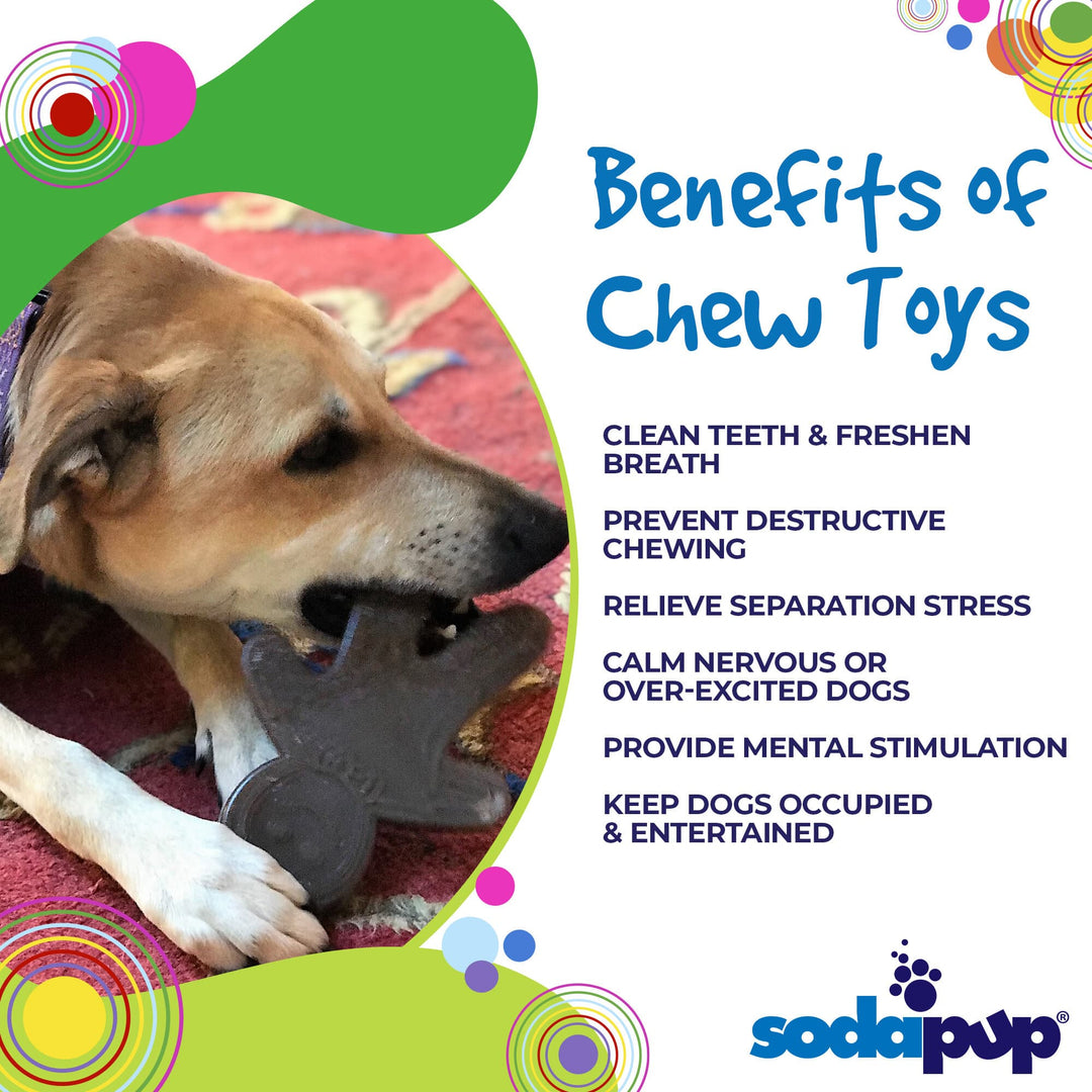 SodaPup Gingerbread Man nylon dog chew toy in brown, view 4