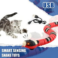 Load image into Gallery viewer, Interactive USB Snake Cat Toy by KittenPlay by For Animals, With Love
