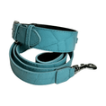 Load image into Gallery viewer, Tiffany Collection Turquoise Leather Dog Collar by Allysa Payne Beverly Hills
