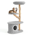 Bild in Galerie-Betrachter laden, DirectDeals 41-Inch Cat Tree with real wood branches and gray plush platforms

