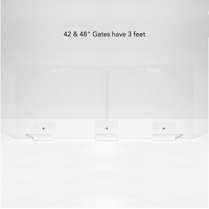Hiddin Clear Acrylic Panel Pet Gate – Freestanding, 24 in High