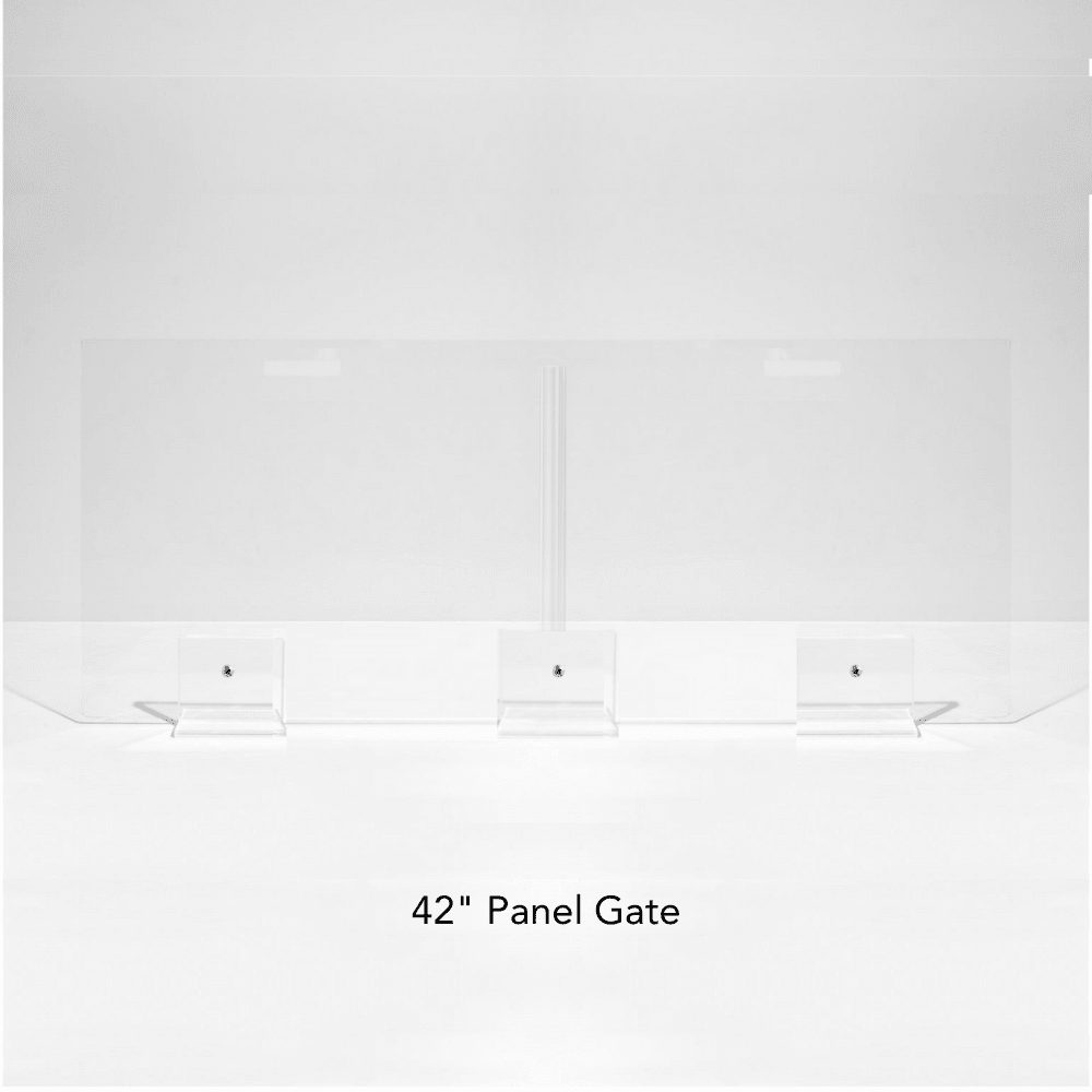 Hiddin Clear Acrylic Panel Pet Gate – Freestanding, 30 in High