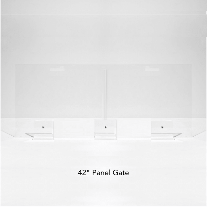 Hiddin Clear Acrylic Panel Pet Gate – Freestanding, 30 in High