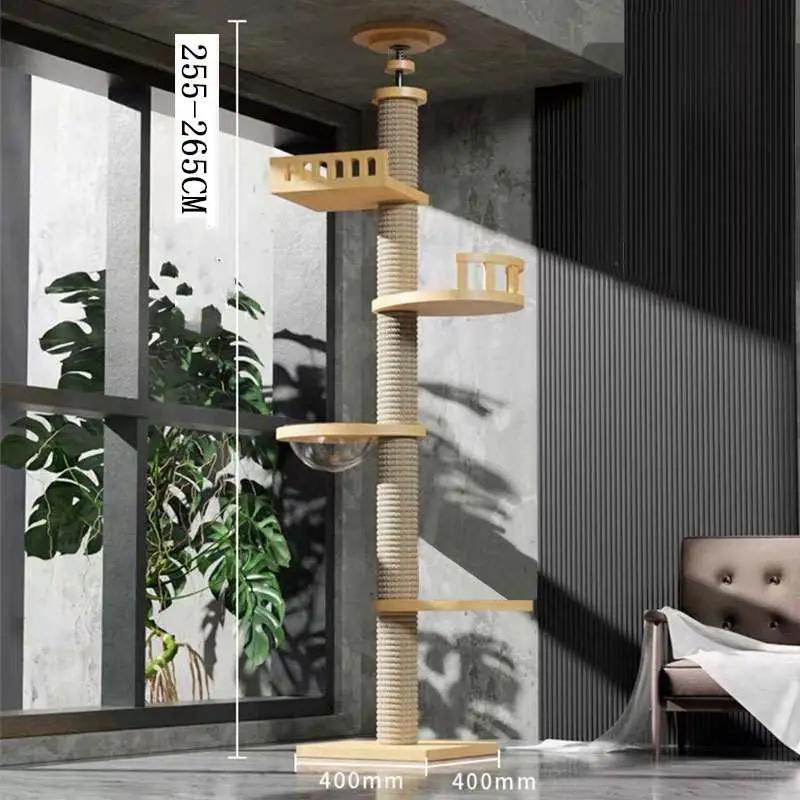 Solid Wood Column Cat Climbing Frame Modular Multi Level Tower by Sell My Stuff