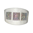 Load image into Gallery viewer, Mikayoga Matte White Snake Collar With 3 Swarovski Rivets by Allysa Payne Beverly Hills
