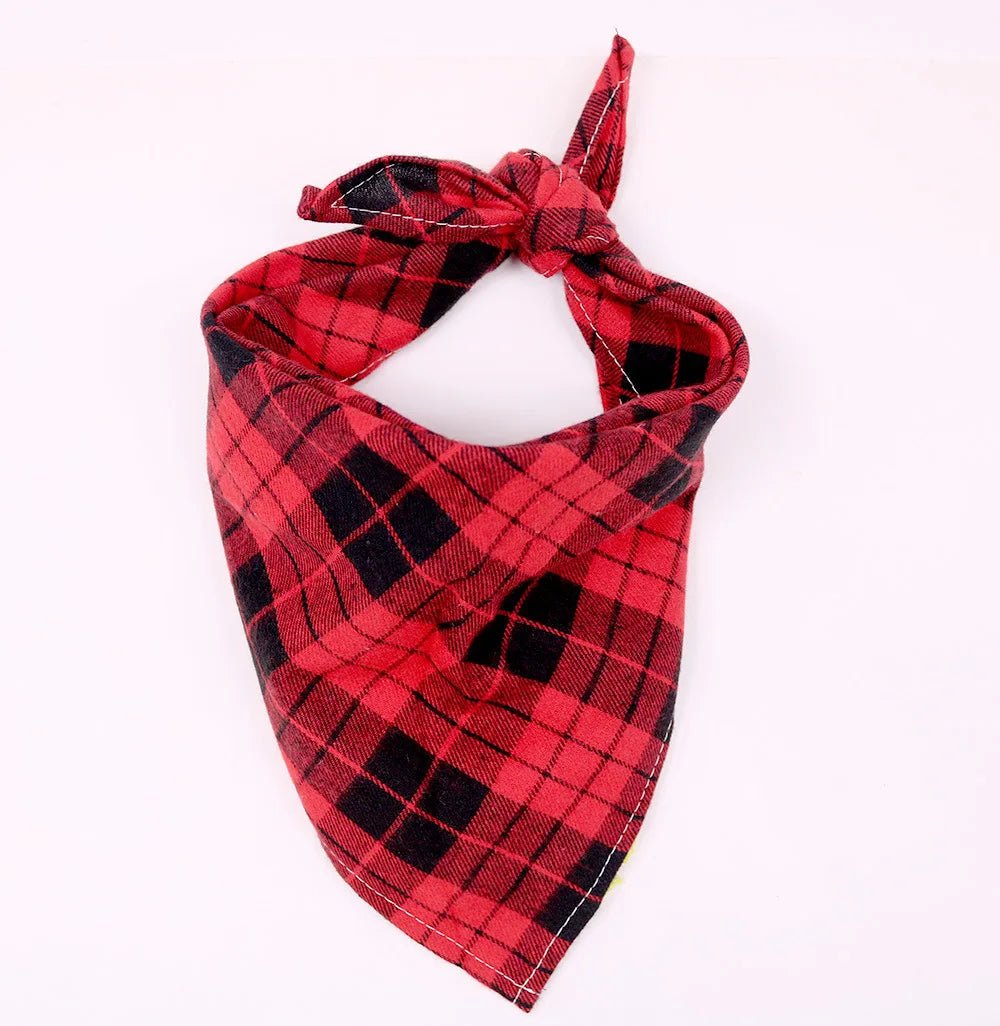 Buffalo Plaid Cotton Dog Bandana – photo 7