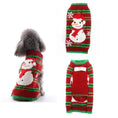 Load image into Gallery viewer, Pet dog clothes christmas pompom christmas small red sweater with snowman design for festive occasions.

