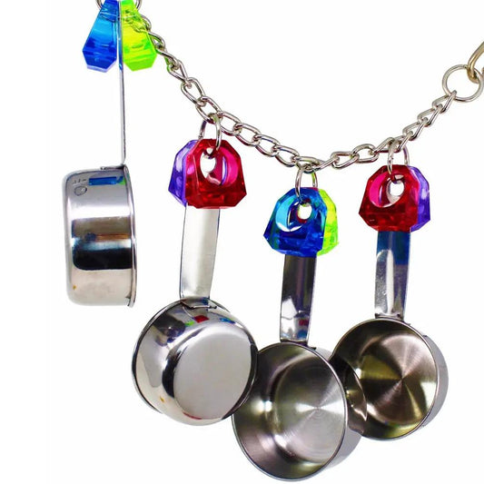 Parrot Bite Premium Stainless Steel 35Cm String Toy For Birds And Pets Durable Heavy Duty Cage Hanging Chew Toy by Sell My Stuff