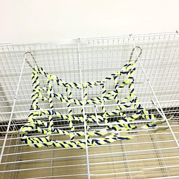 EcoPet Parrot Climbing Net Soft Woven Hammock Toy Small Pets 20x28CM by Sell My Stuff