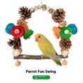 Bild in Galerie-Betrachter laden, Premium Natural Wood Parrot Swing Claw Toy Pine Nut Grinding Tool by Sell My Stuff
