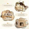 Load image into Gallery viewer, DirectDeals Cat Tree, multi-level solid wood with condo and scratchers, 48.5 inches
