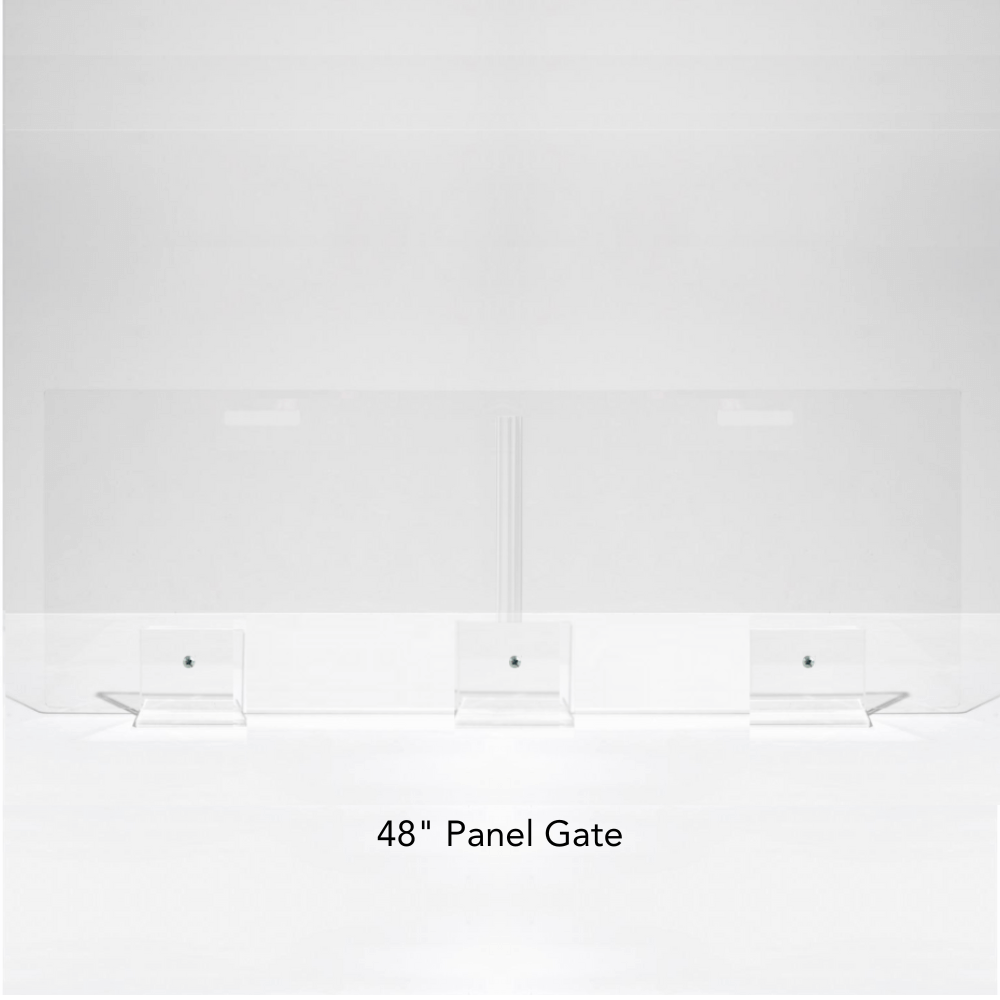 Hiddin Clear Acrylic Panel Pet Gate – Freestanding, 24 in High