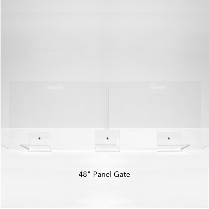 Hiddin Clear Acrylic Panel Pet Gate – Freestanding, 24 in High