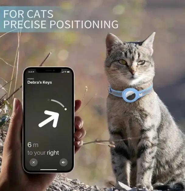SecurePaw GPS Tracker Cover Pet Collar High Density Nylon IPX6 Black by For Animals, With Love