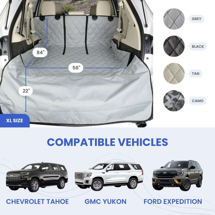 SUV Cargo Liner for Fold Down Seats - (including 22" bumper flap)