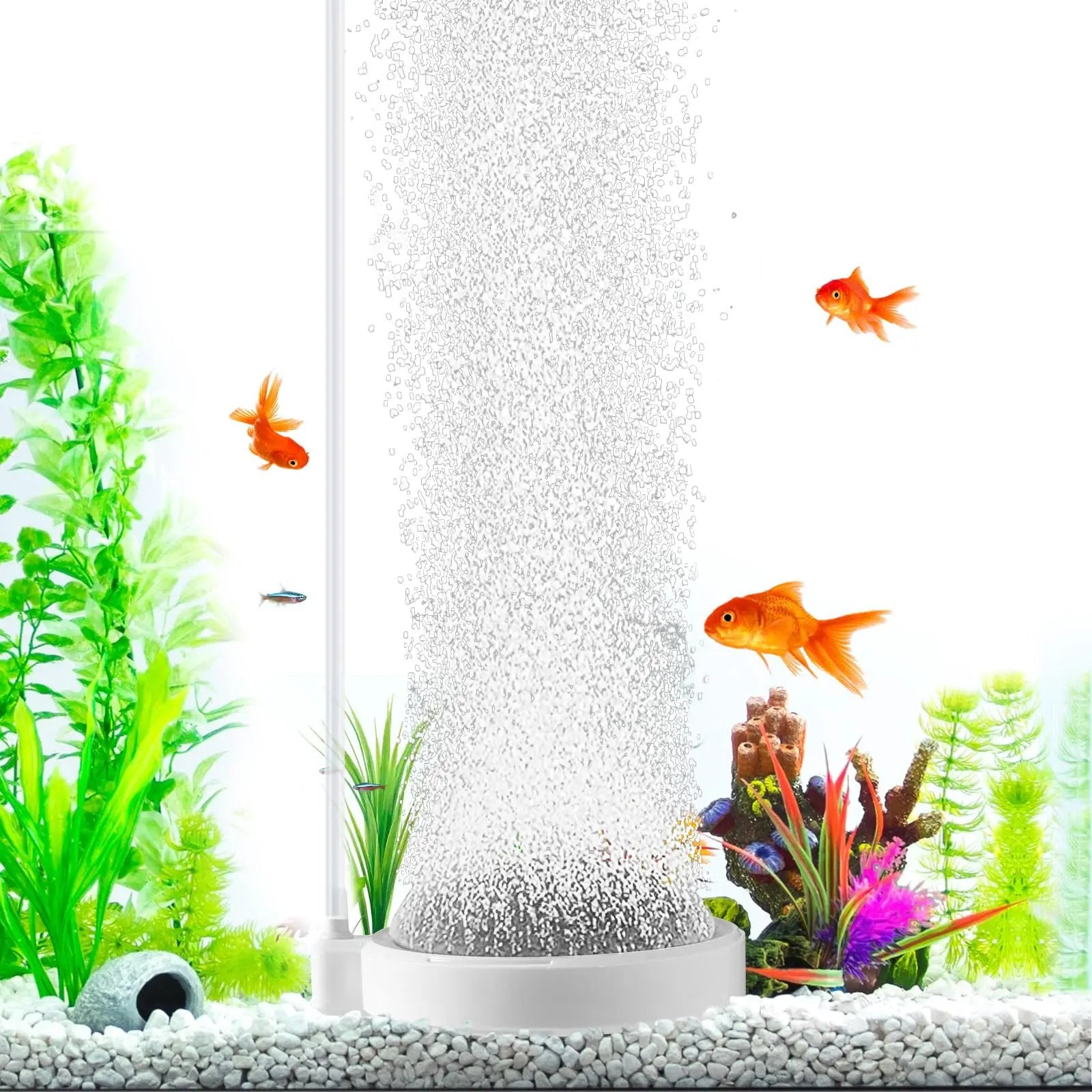 BLOTFISH Aquarium Fish Tank Bubbler 4 Inch Air Stone High Dissolved Oxygen Air Diffuser Aerator for for Air Pump Fish Tank Hydroponics - from For Animals, With Love