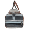 Load image into Gallery viewer, Mr. Peanut's Gold Series Mini Expandable V3.0 Pet Carrier, air travel approved, gray with brown trim and mesh front
