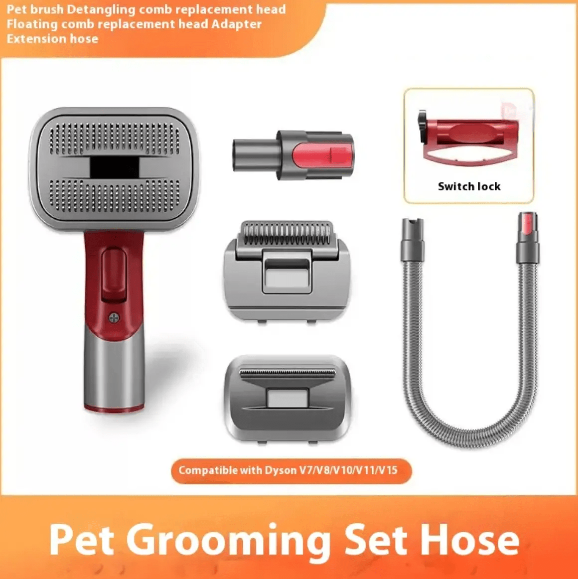 Premium Full Series Pet Shaver Comb With Integrated Hair Suction Head For Dogs And Cats by For Animals, With Love