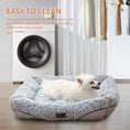 Gallery viewerに画像を読み込む, Swirl Rose Velvet Calming Dog Bed Anti-Anxiety Plush Pet Sofa Small by Sell My Stuff
