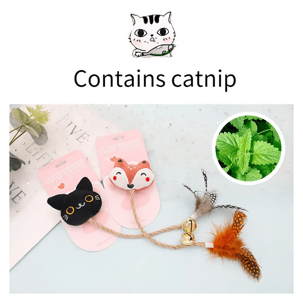 Funny Cat Brand Feather Toy With Bell by For Animals, With Love