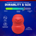 Load image into Gallery viewer, Snowman Dog Toy - Durable Winter Chew Toy for Large Dogs | USA Made
