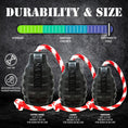 Cargar la imagen en la vista de la galería, USA-K9 Magnum Grenade - Black Magnum Rubber Chew Toy for Extreme Chewers | USA Made

