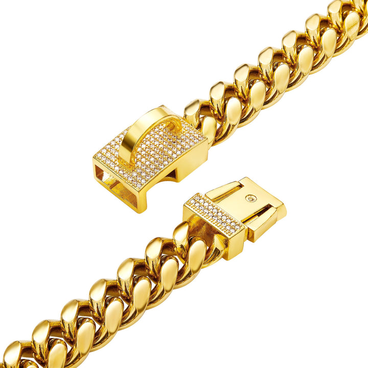 Close-up of open decorative clasp