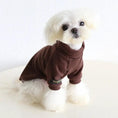 Load image into Gallery viewer, SOCKPET small dog spring solid color two-legged sweater in brown
